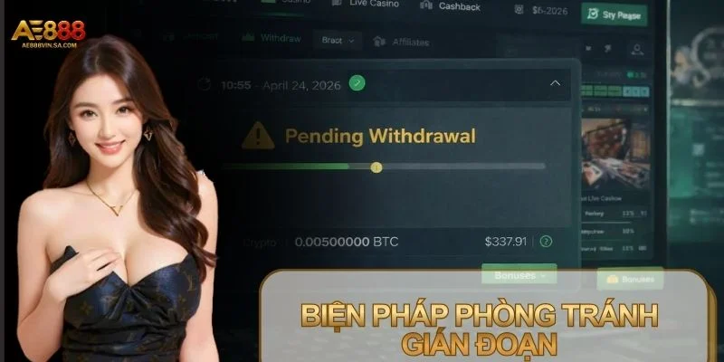 Giữ thói quen an toàn để tránh lỗi nạp tiền AE888 bị treo