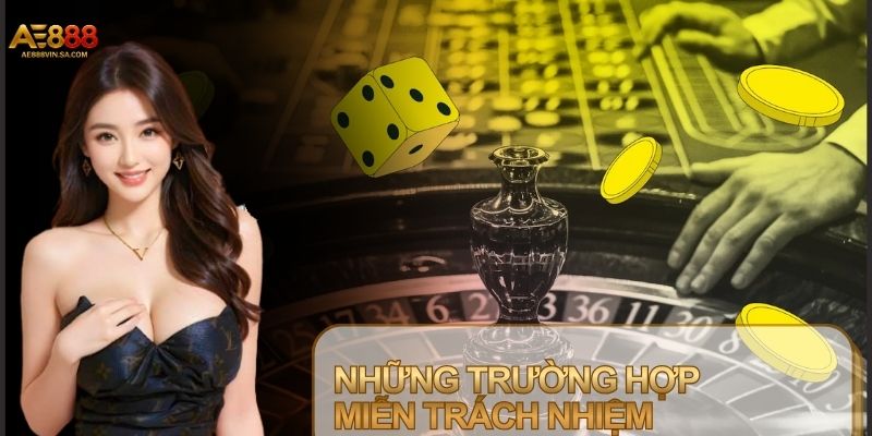 Miễn trách nhiệm AE888 được chia thành nhiều nhóm nội